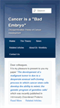 Mobile Screenshot of cancerisbadembryo.com