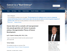 Tablet Screenshot of cancerisbadembryo.com